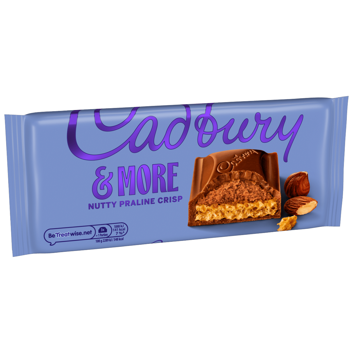 Cadbury &More Nutty Praline Crisp Chocolate Bar 180 g
