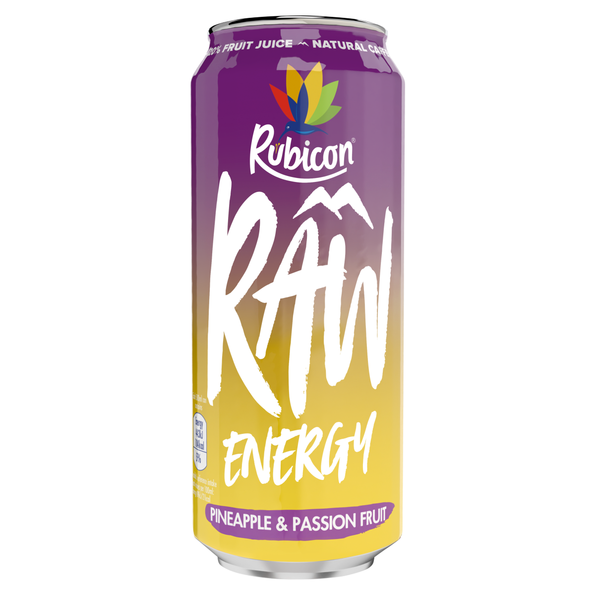 Rubicon Raw Energy Pineapple & Passion Fruit 500ml