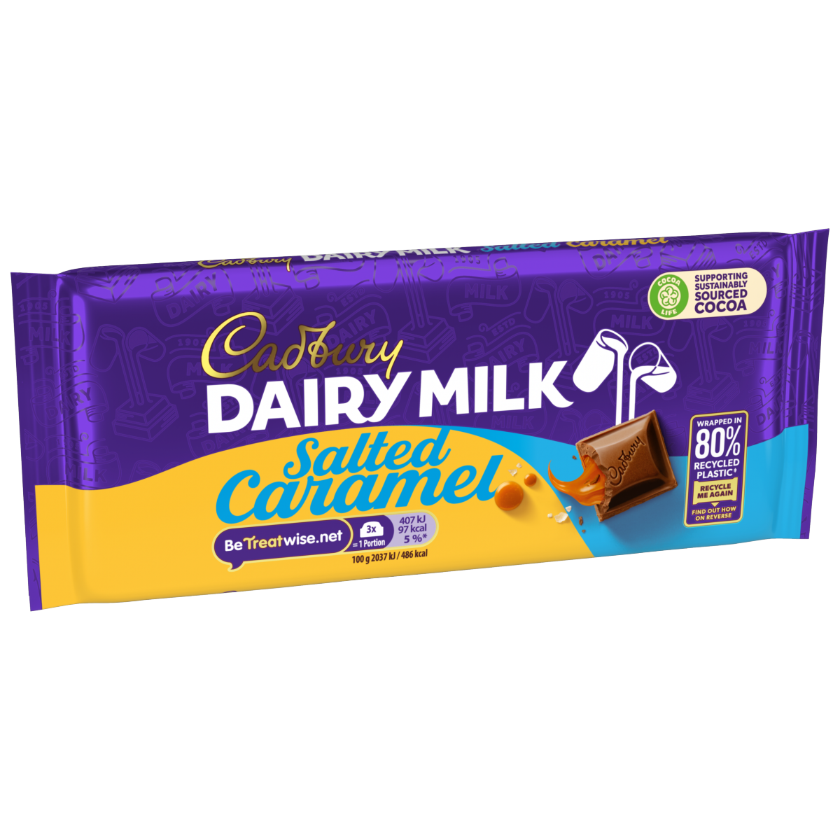 Cadbury Dairy Milk Salted Caramel Chocolate Bar 120g