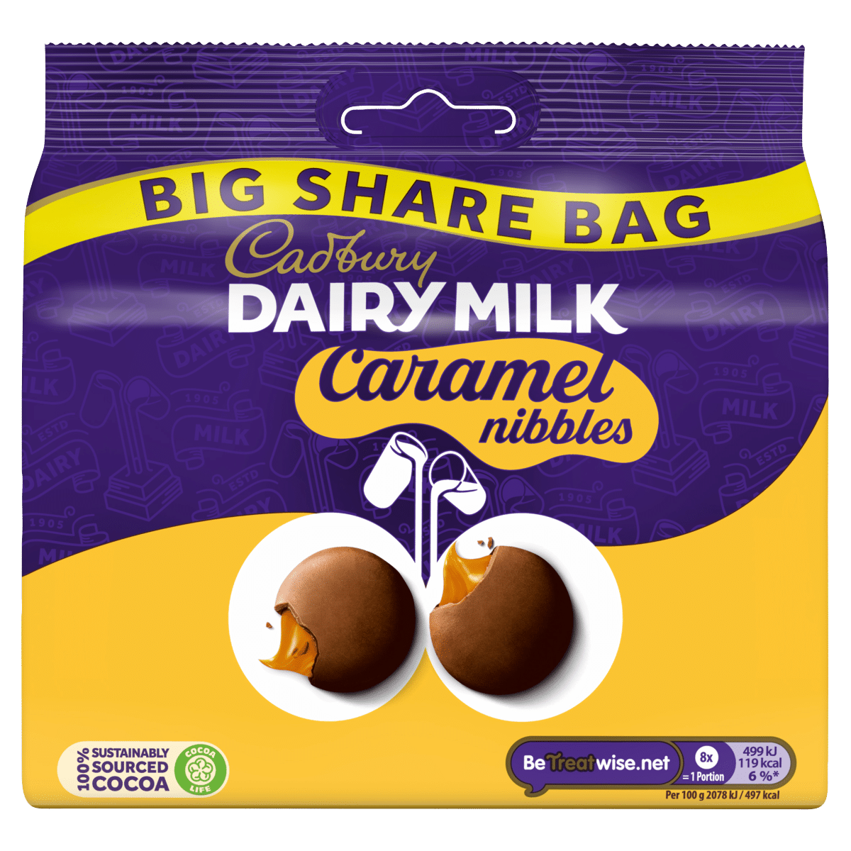 Cadbury Dairy Milk Caramel Nibbles 186g