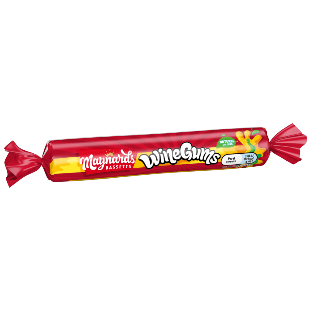 Maynards Bassetts Wine Gums Sweets Roll 52g