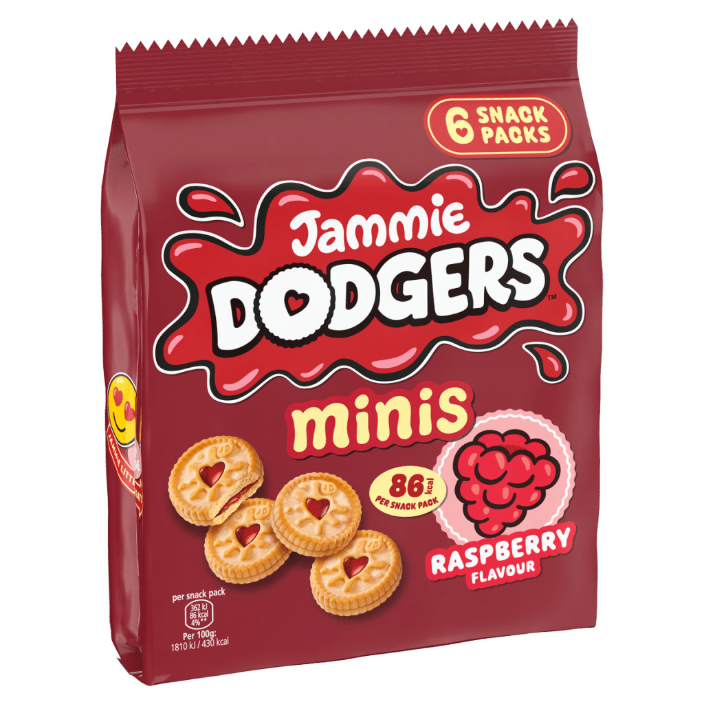 Jammie Dodgers Minis Raspberry Flavour 120g (6 x 20g)