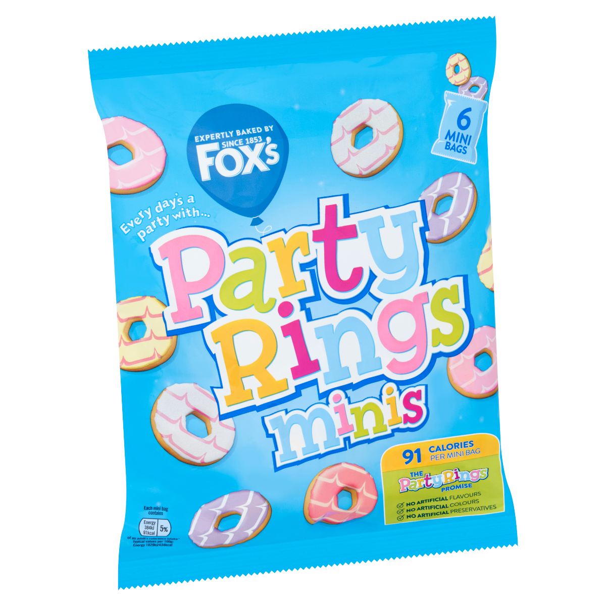 Fox’s Party Rings Minis 6 x 21g