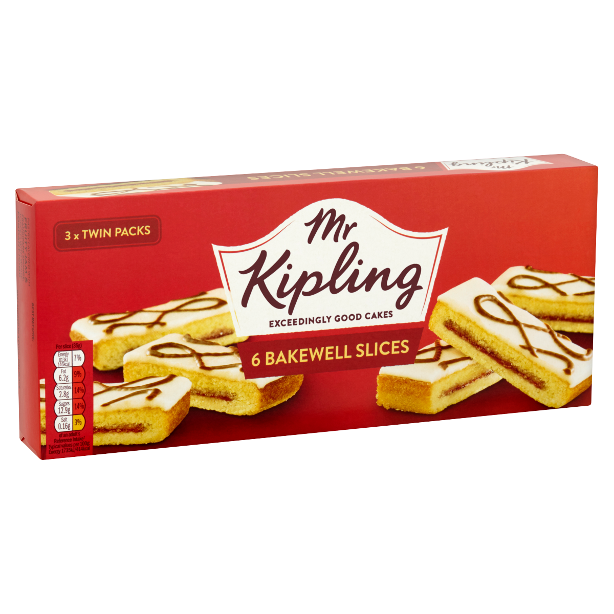 Mr Kipling 6 Bakewell Slices