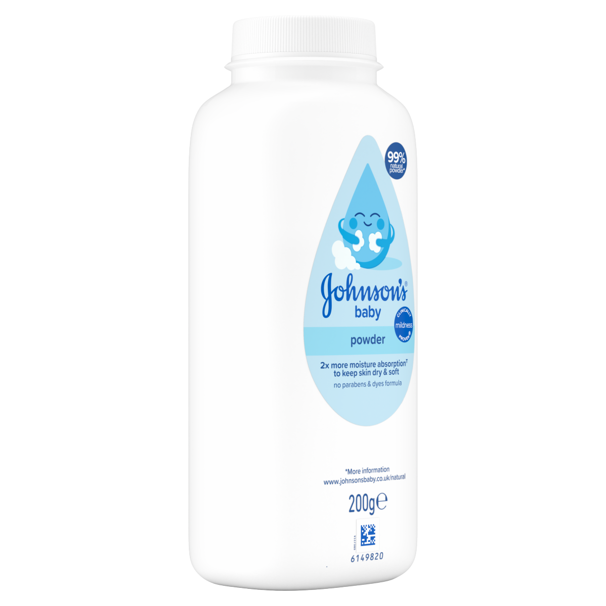 Johnson’s Baby Powder Natural Cornstarch 200g