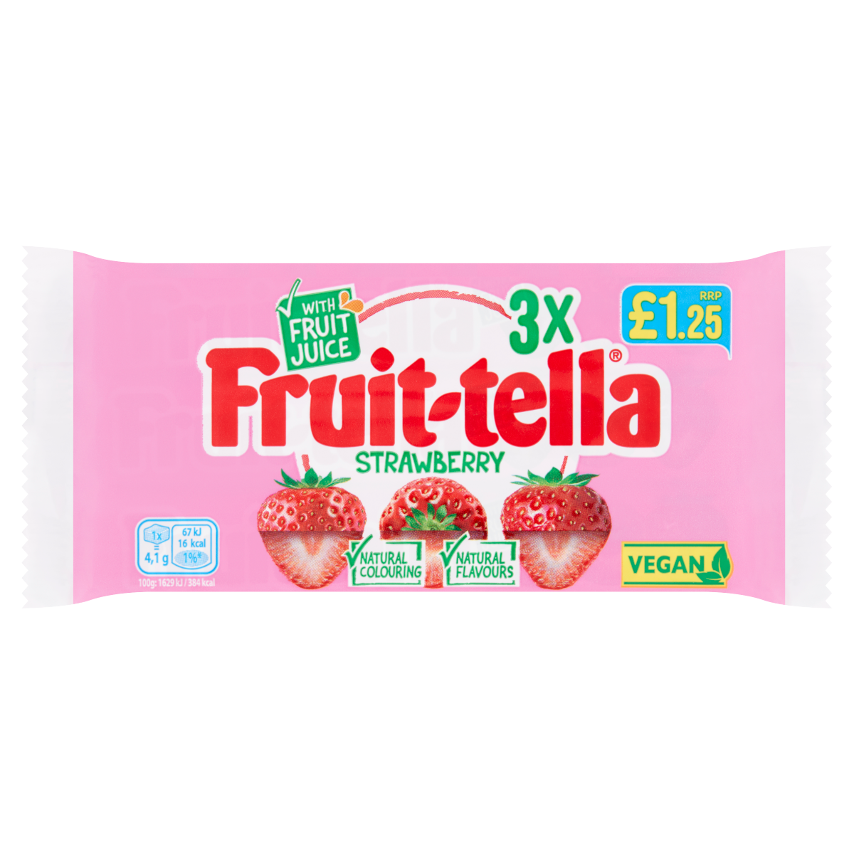 Fruit-tella Strawberry 3 x 41g