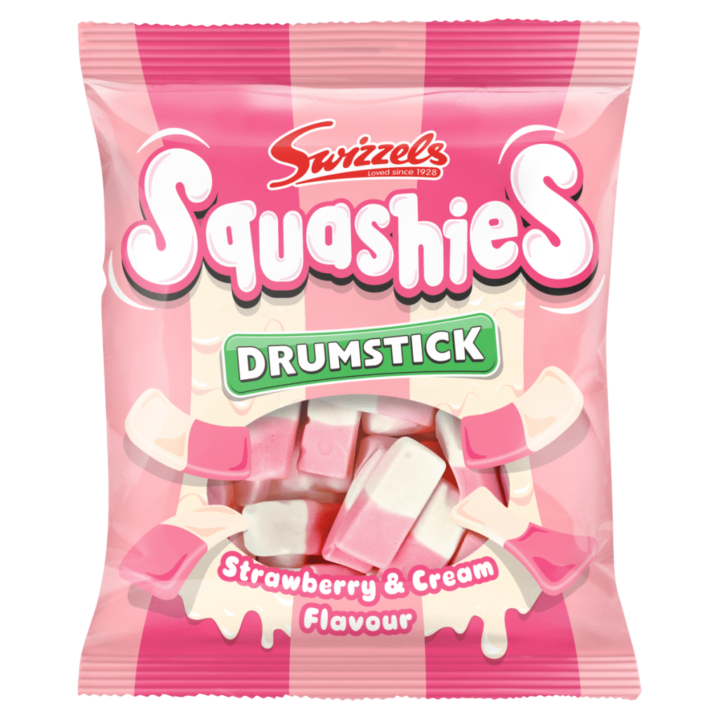 Swizzels Squashies Drumstick Strawberry & Cream Flavour 120g
