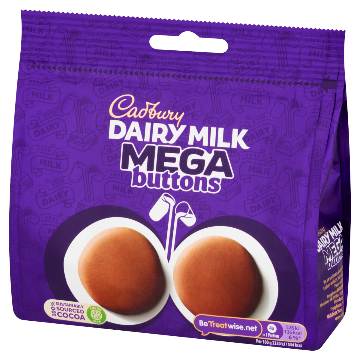 Cadbury Dairy Milk Buttons Chocolate 192g