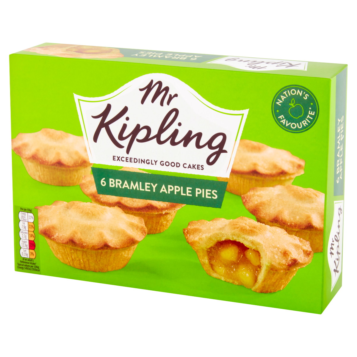 Mr Kipling 6 Bramley Apple Pies