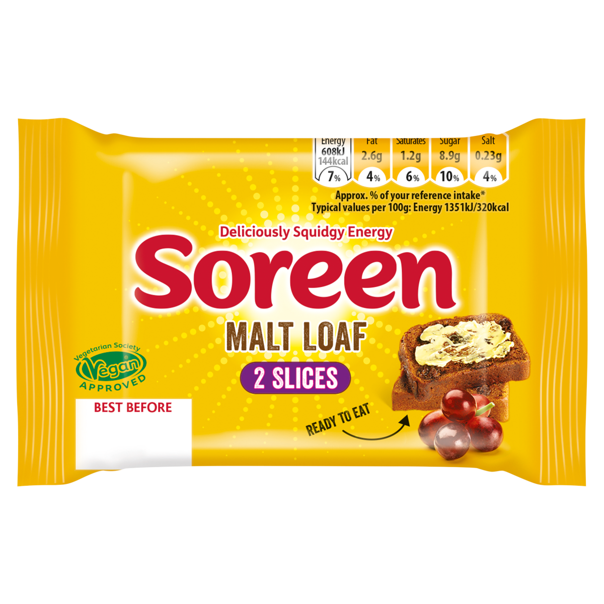 Soreen 2 Malt Loaf Slices 45g