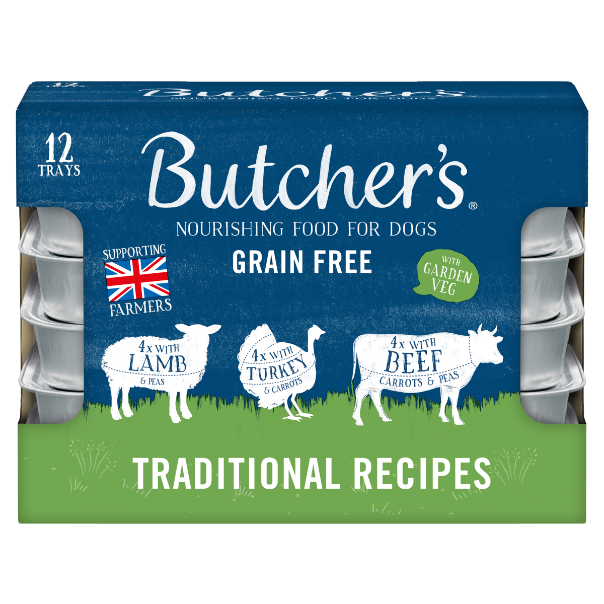 Butcher’s Grain Free  Traditional Recipes Nourishing Food for Dogs 12 x 150g