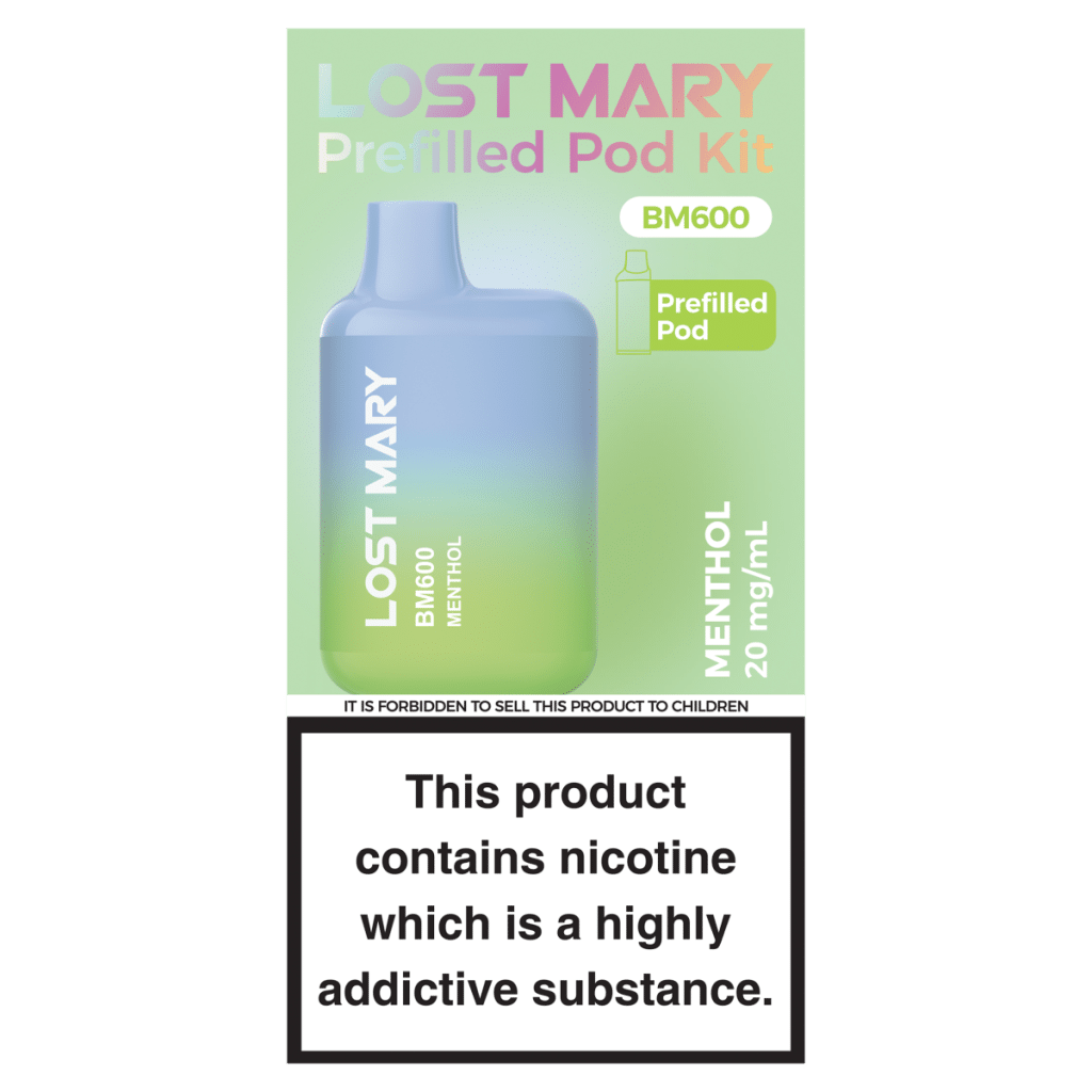 Lost Mary BM600 Menthol Prefilled Pod Kit 20mg/ml