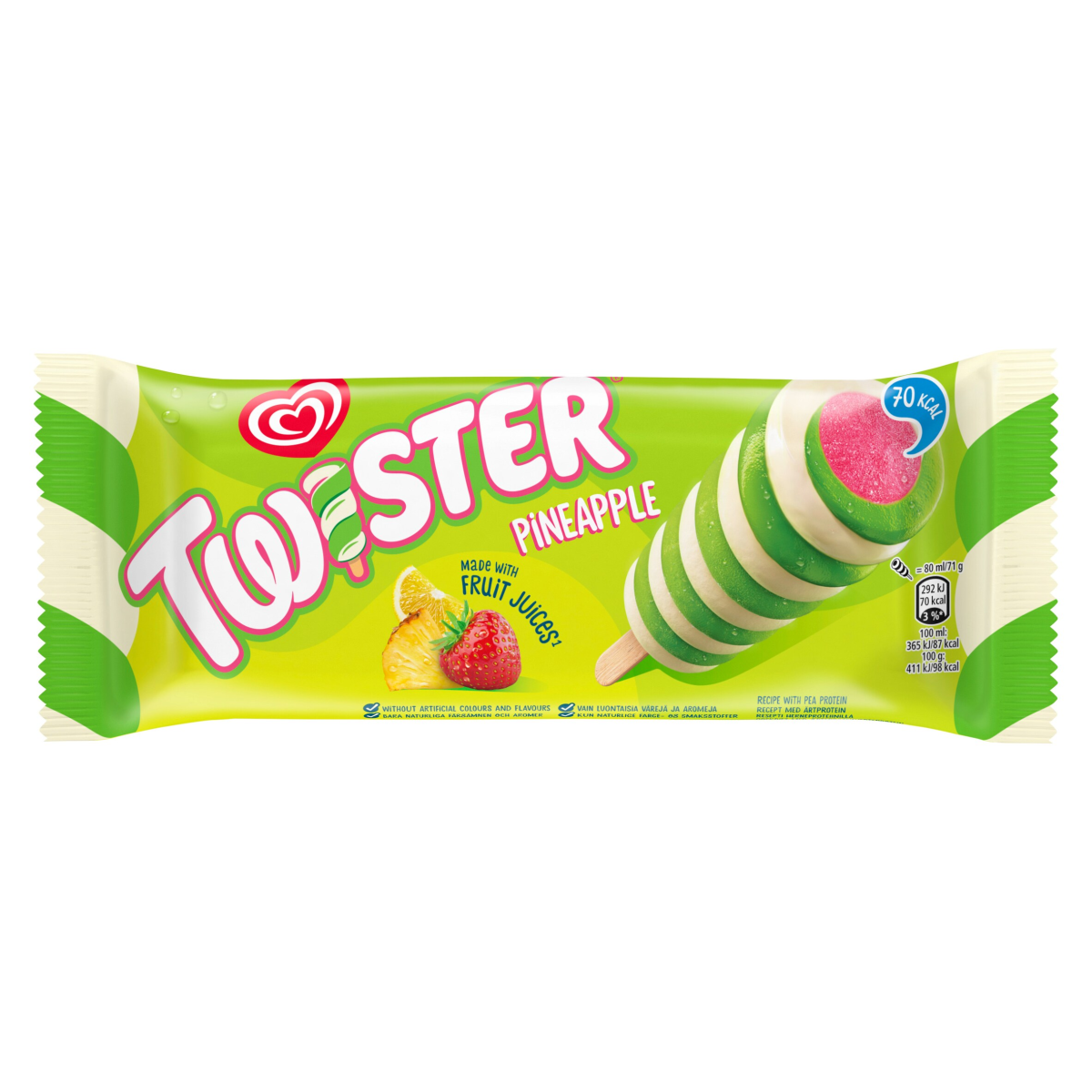 Heartbrand Twister Ice Lolly Pineapple 80 ml