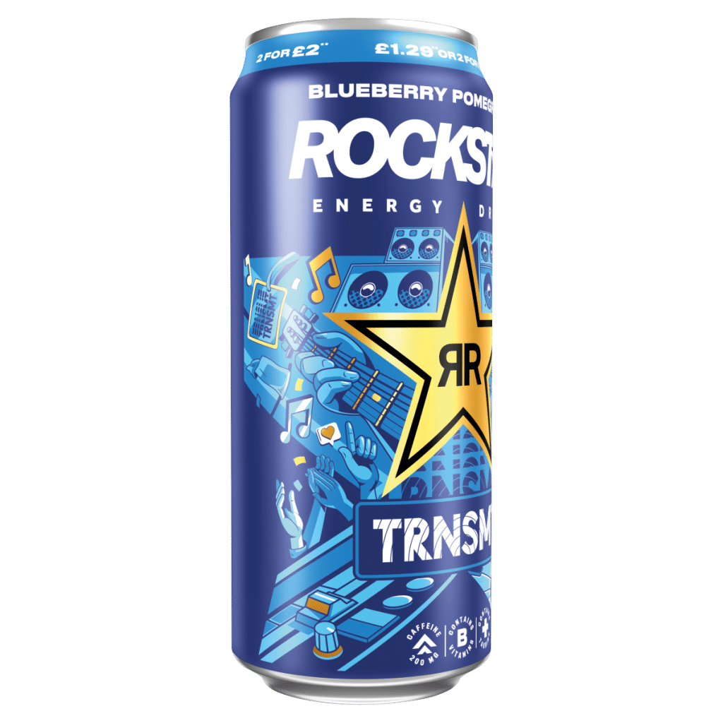 Rockstar Blueberry Pomegranate Energy Drink 500ml