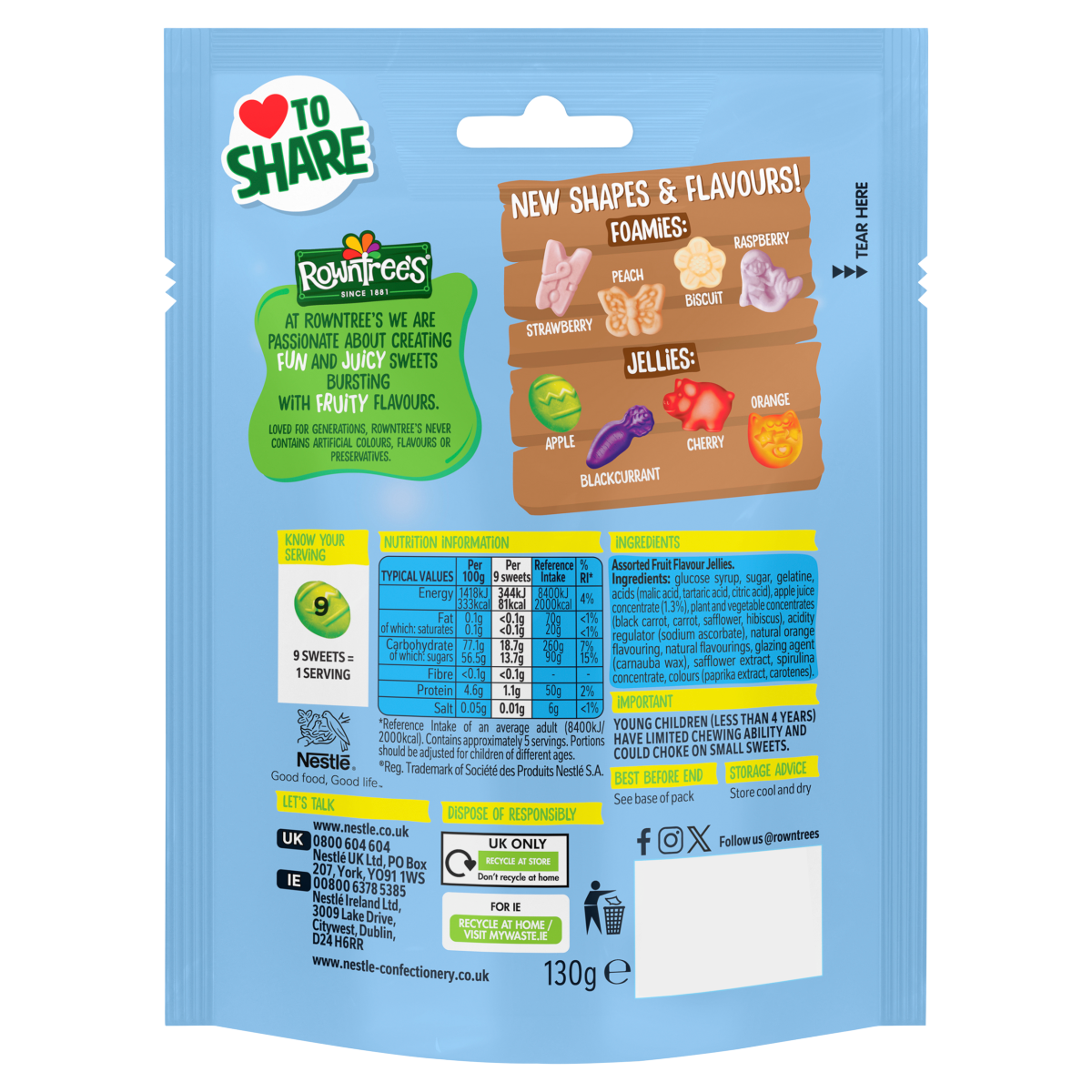 Rowntree’s Limited Edition Randoms Egg-Venture 130g