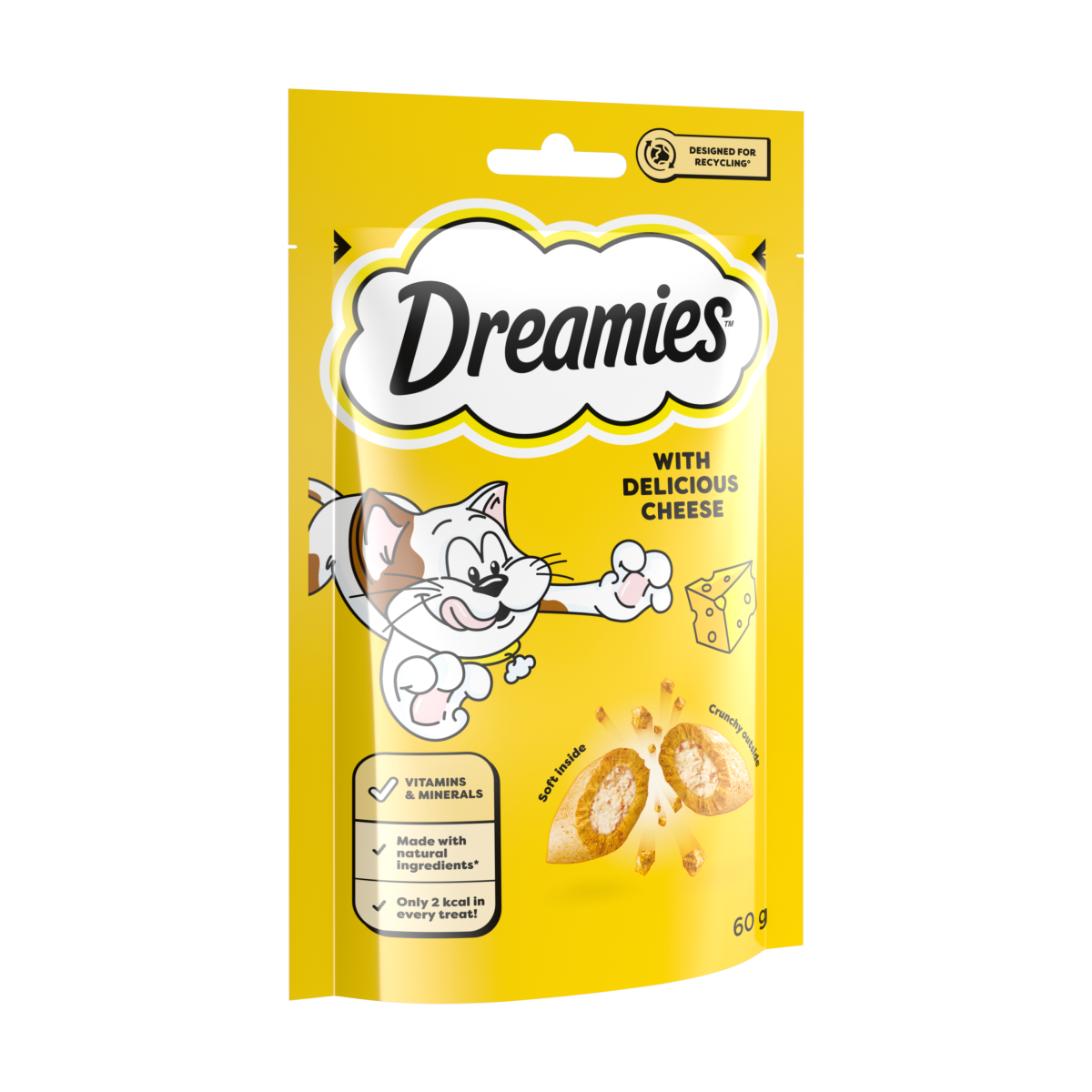 DREAMIES Cat Treat Biscuits With Cheese Flavour 60g