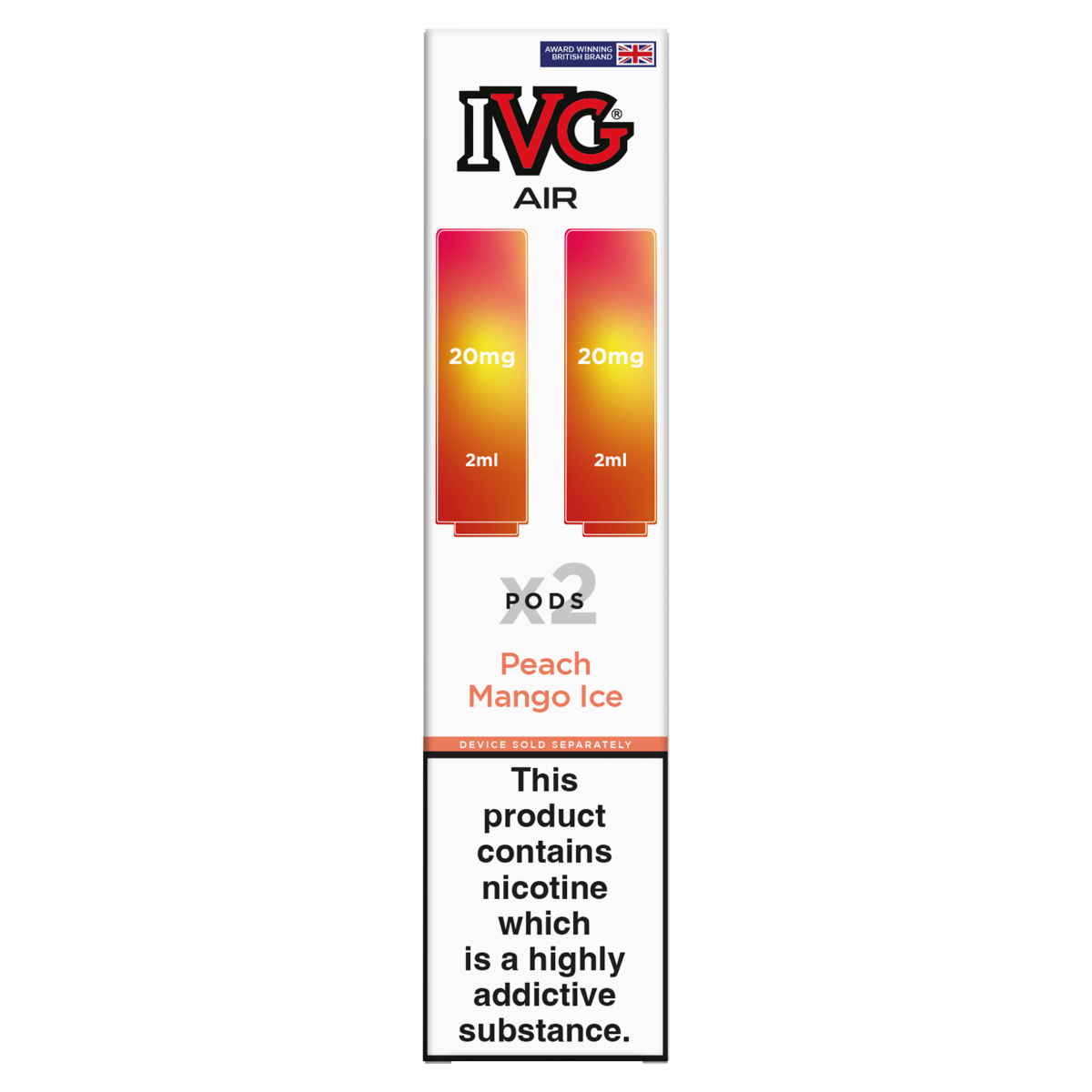 IVG Air Peach Mango Ice Pods 20mg