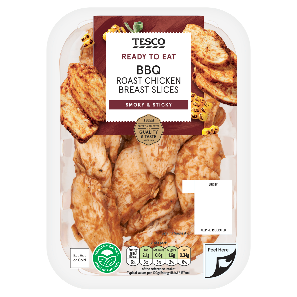 Tesco BBQ Roast Chicken Breast Pieces 160g