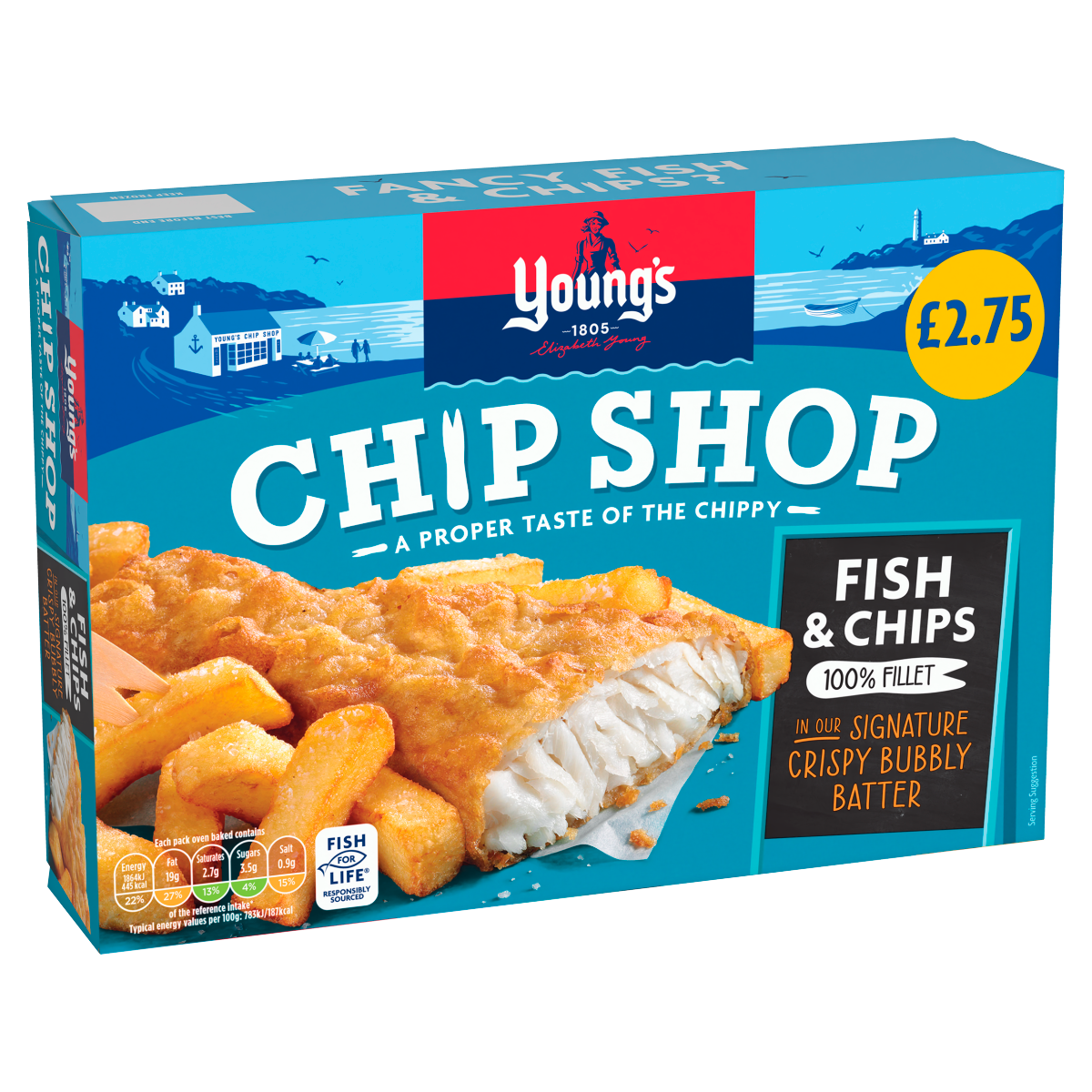 Young’s Chip Shop Fish & Chips 100% Fillet 300g