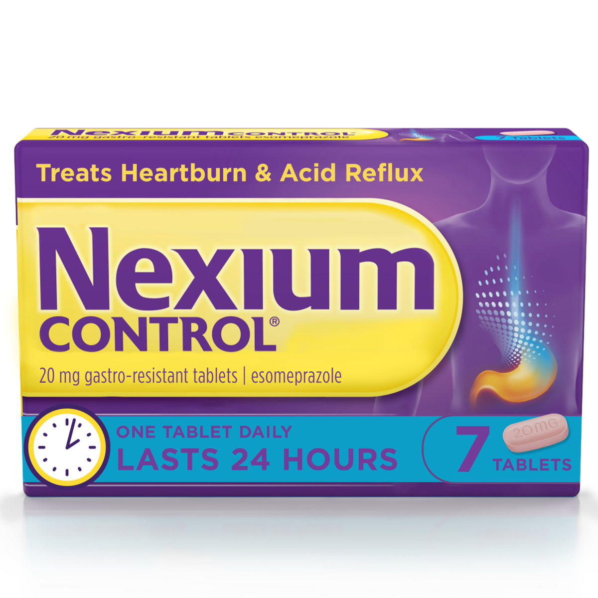 Nexium Control Heartburn & Indigestion Tablets, 7 Tablets