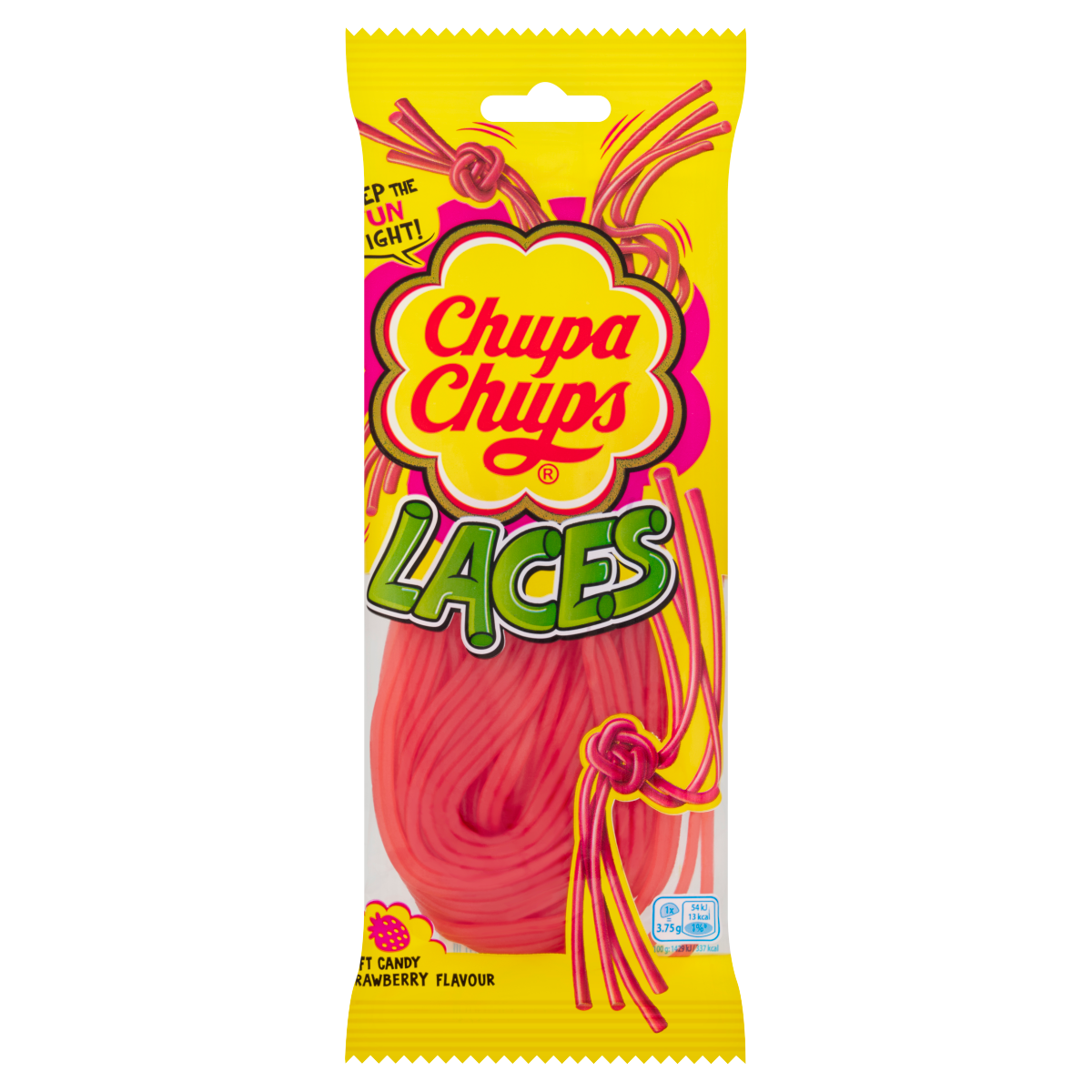 Chupa Chups Laces Soft Candy Strawberry Flavour 90g