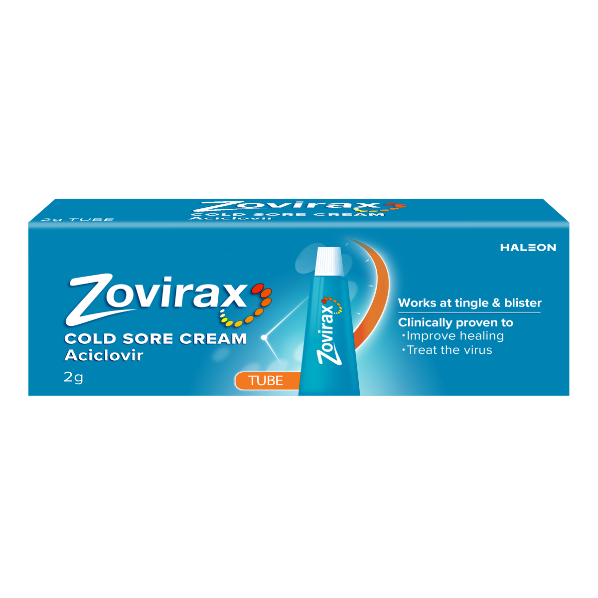 Zovirax Cold Sore Treatment Cream, Tube 2g