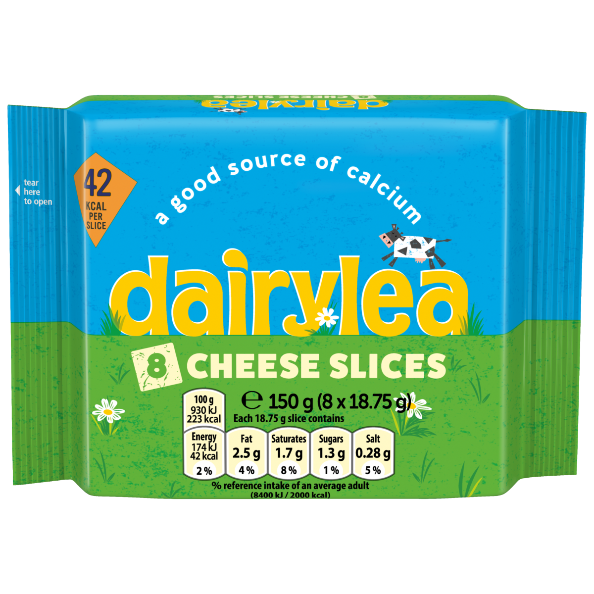 Dairylea Cheese Slices 8 Slices Multipack (8 x 18.75g) 150 g
