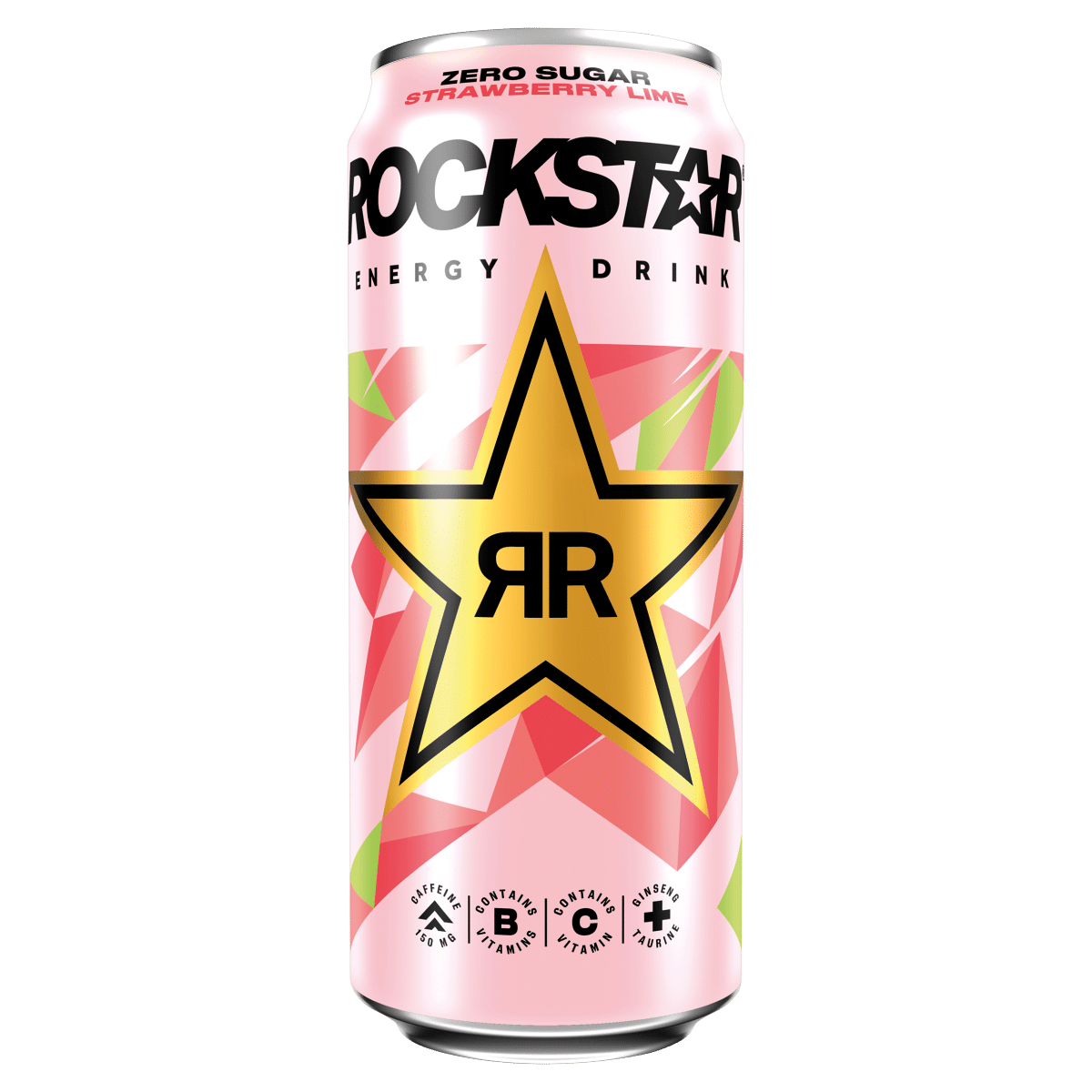 Rockstar Zero Sugar Strawberry Lime Energy Drink 500ml