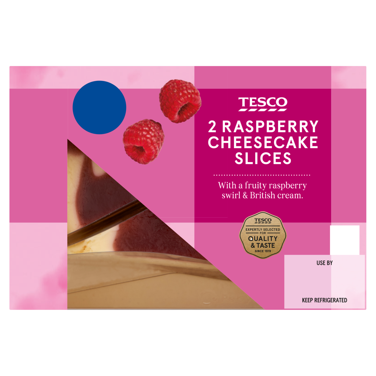 Tesco Raspberry Cheesecake Slices 2 x 90g (180g)