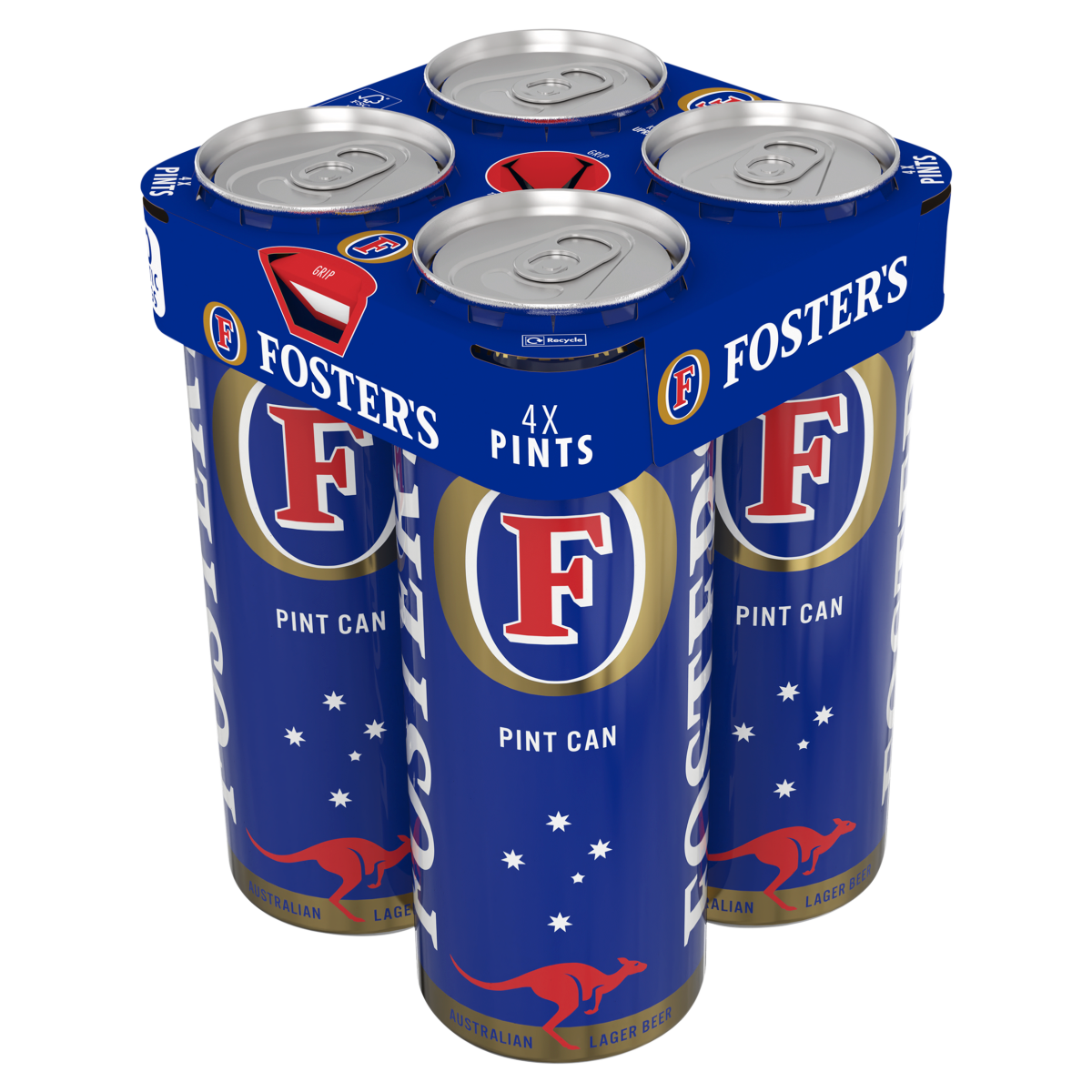 Foster’s Australian Lager Beer Pint Can 4 x 568ml