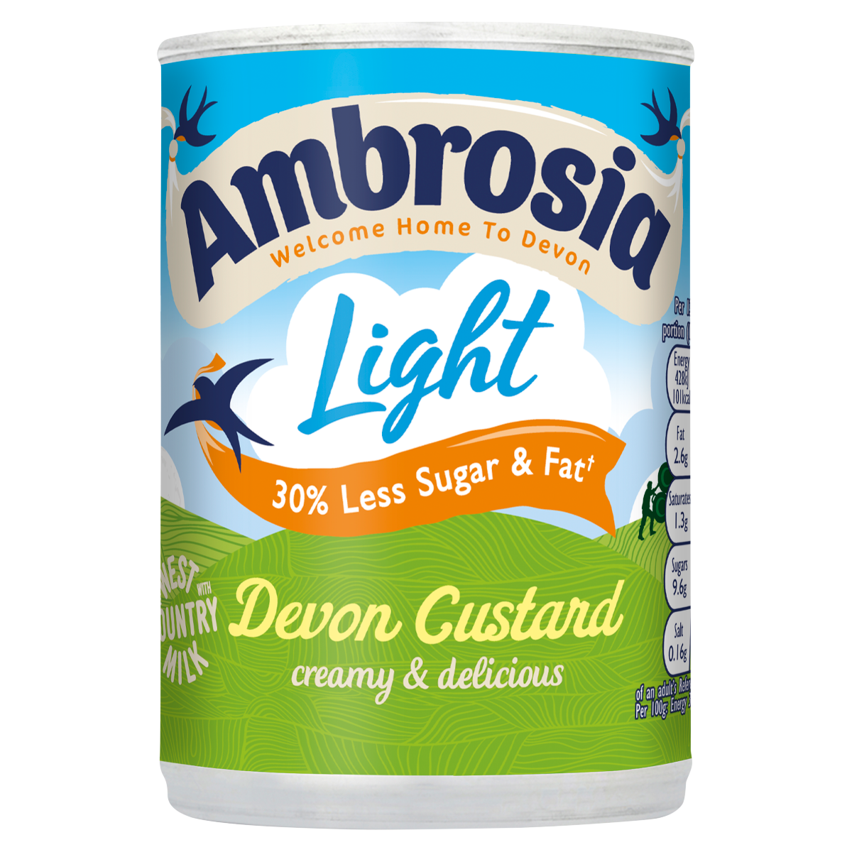 Ambrosia Low Fat Custard Can 400g
