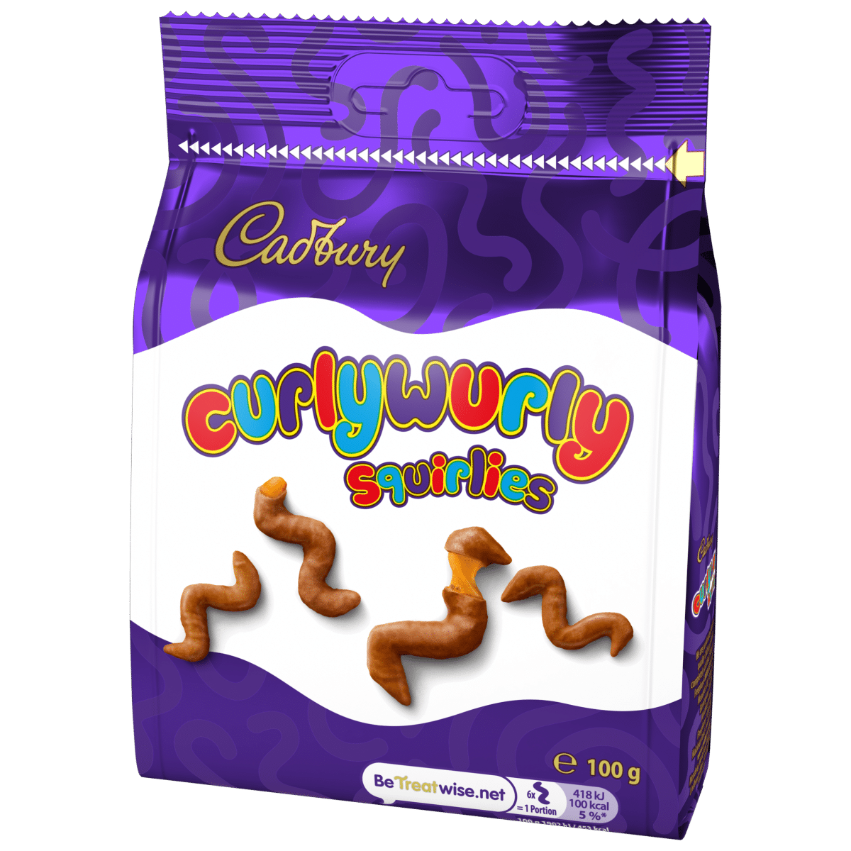 Cadbury Curly Wurly Squirlies Chocolate Bag 100g