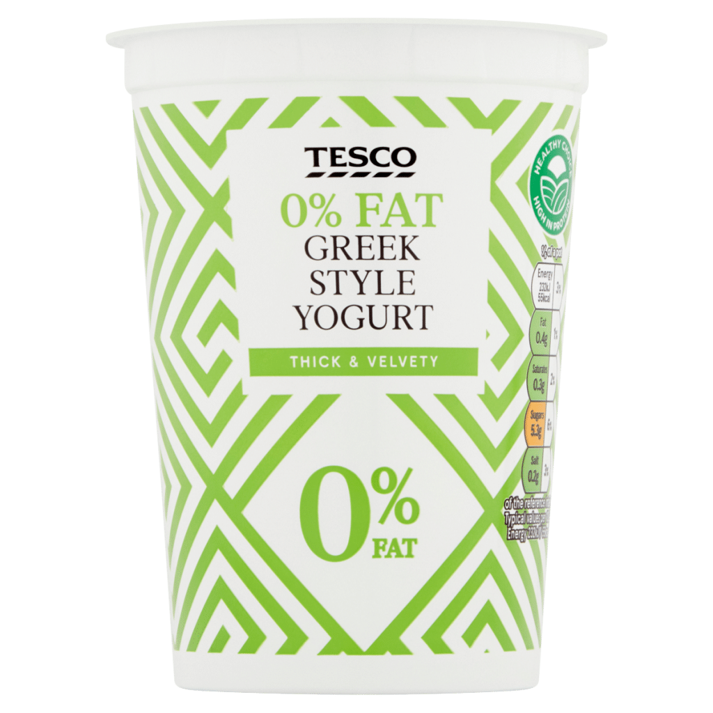 Tesco 0% Fat Greek Style Yogurt 500g