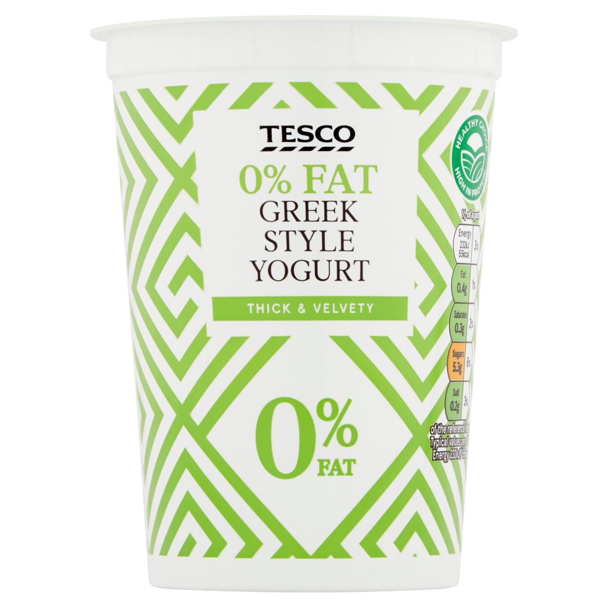 Tesco 0% Fat Greek Style Yogurt 500g
