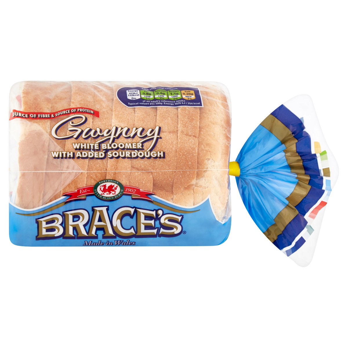 Brace’s Gwynny White Bloomer with Added Sourdough 400g