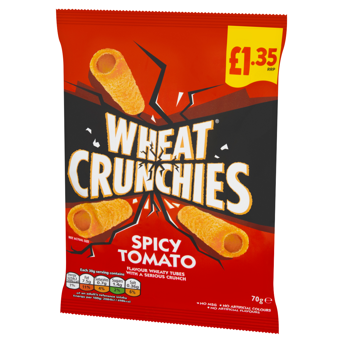 Wheat Crunchies Spicy Tomato 70g