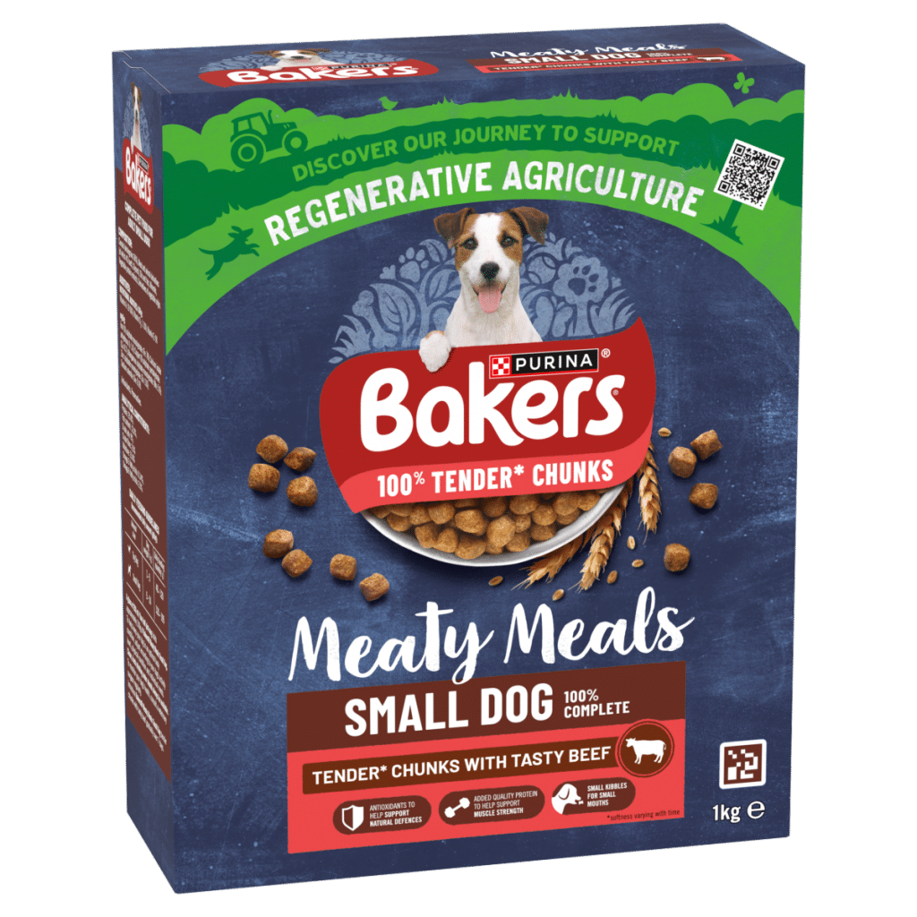 BAKERS Meaty Meals Small Dog Beef Dry Dog Food 1kg