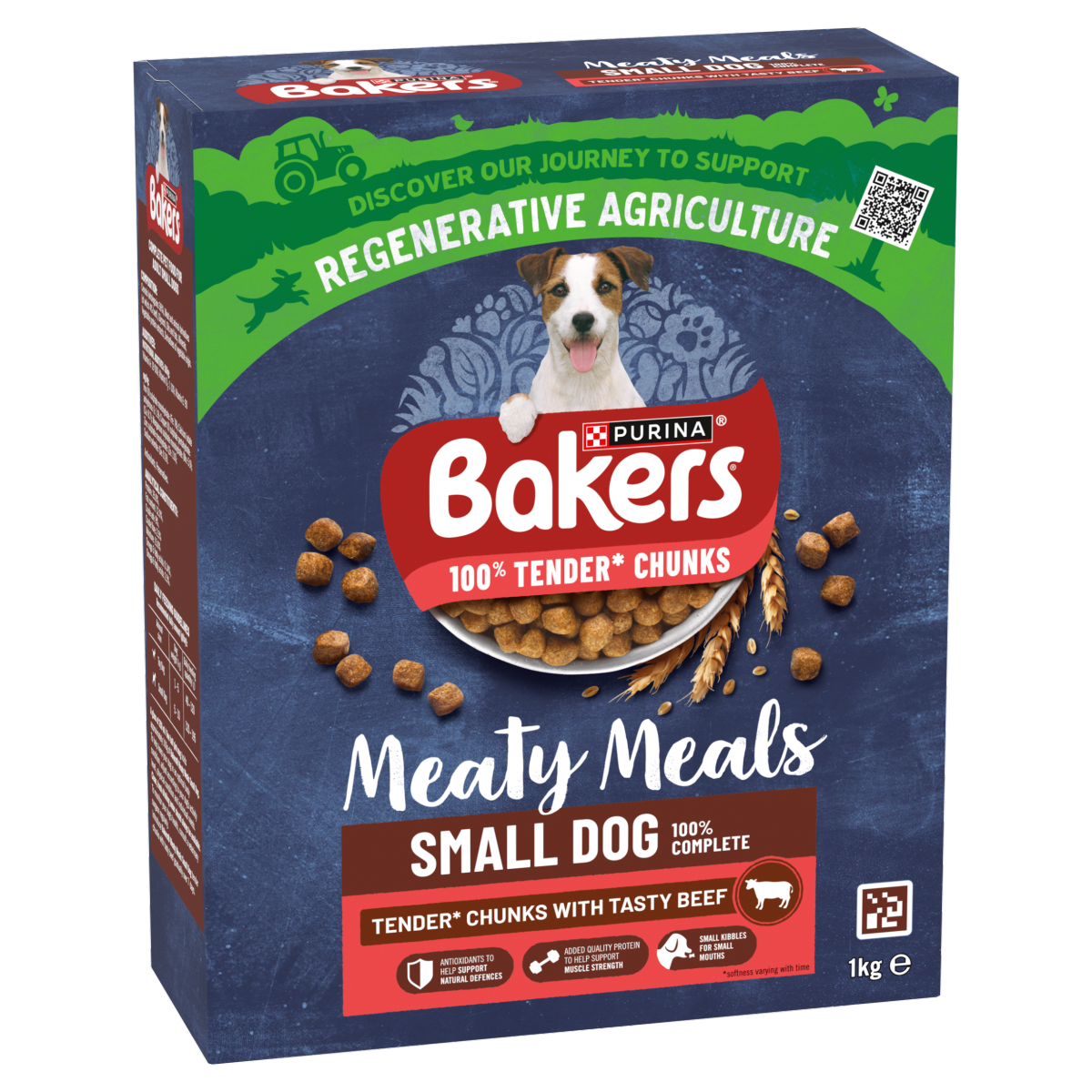 BAKERS Meaty Meals Small Dog Beef Dry Dog Food 1kg