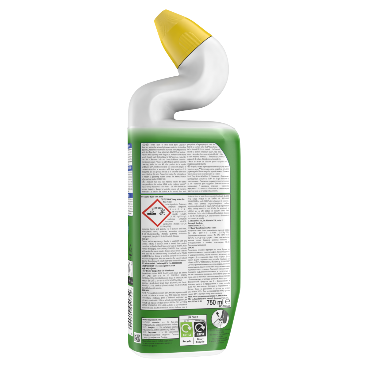 Duck Deep Action Toilet Cleaner Liquid Pine 750ml