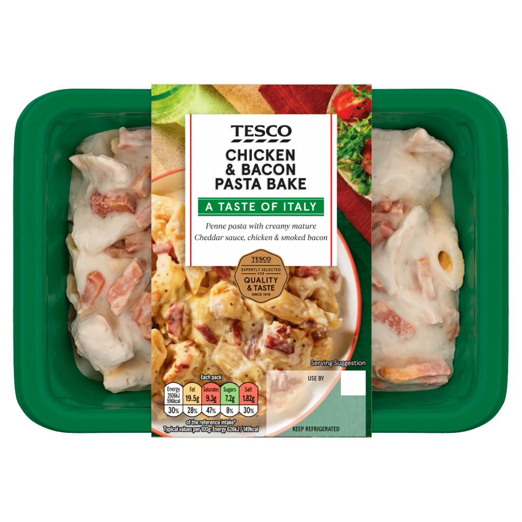 Tesco Chicken & Bacon Pasta Bake 400g