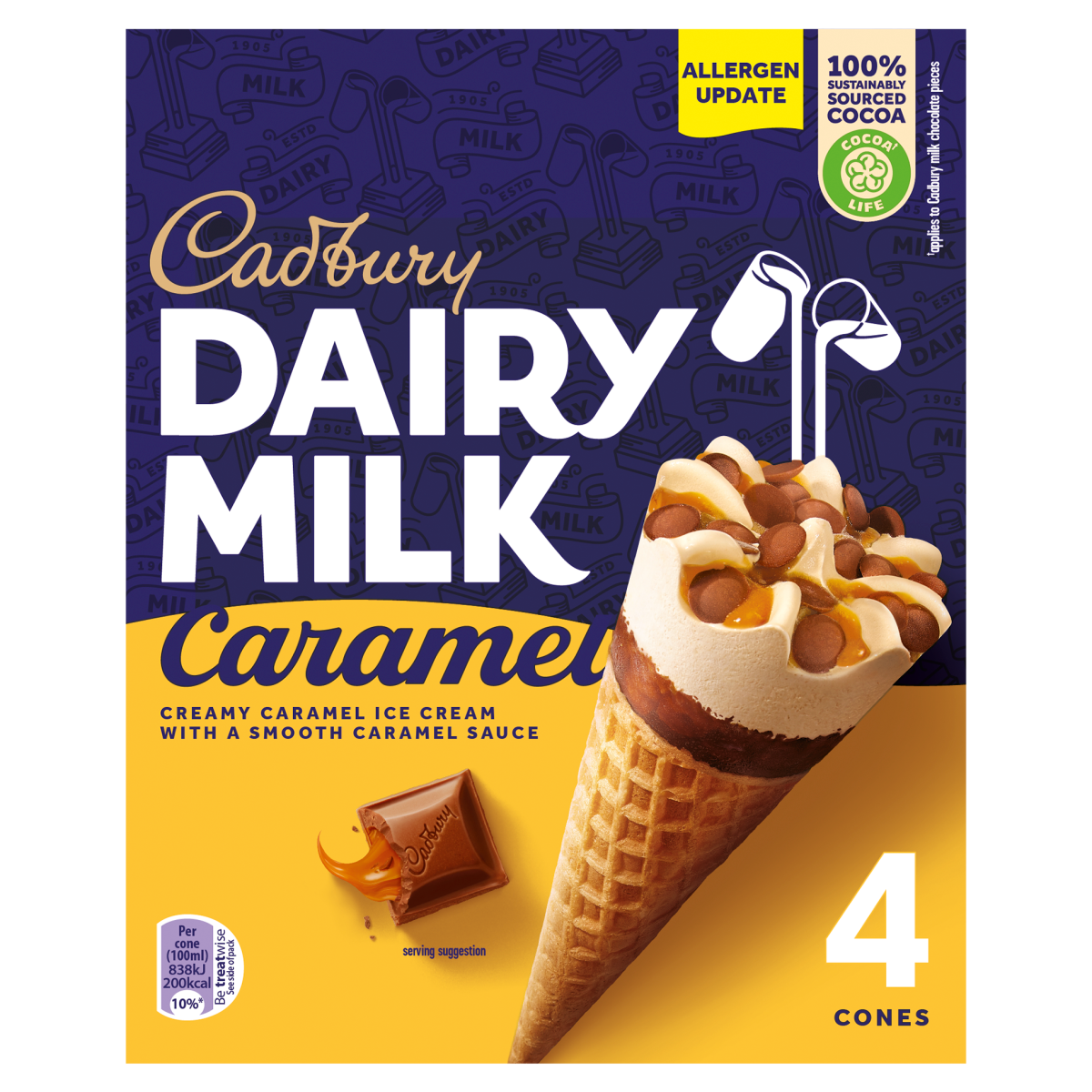 Cadbury Dairy Milk Caramel 4 x 100ml (400ml)