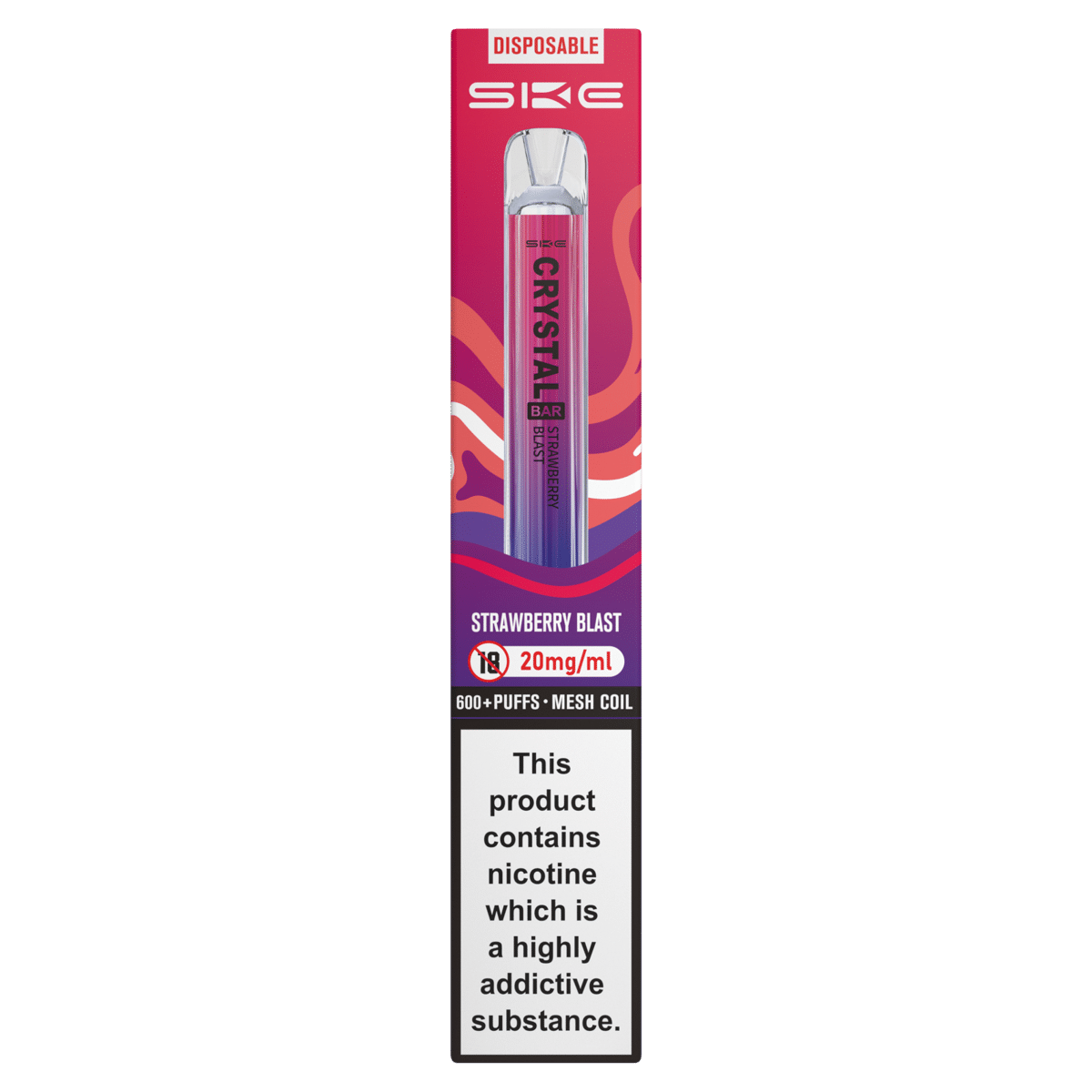 SKE Disposable Crystal Bar Strawberry Blast 20mg/ml