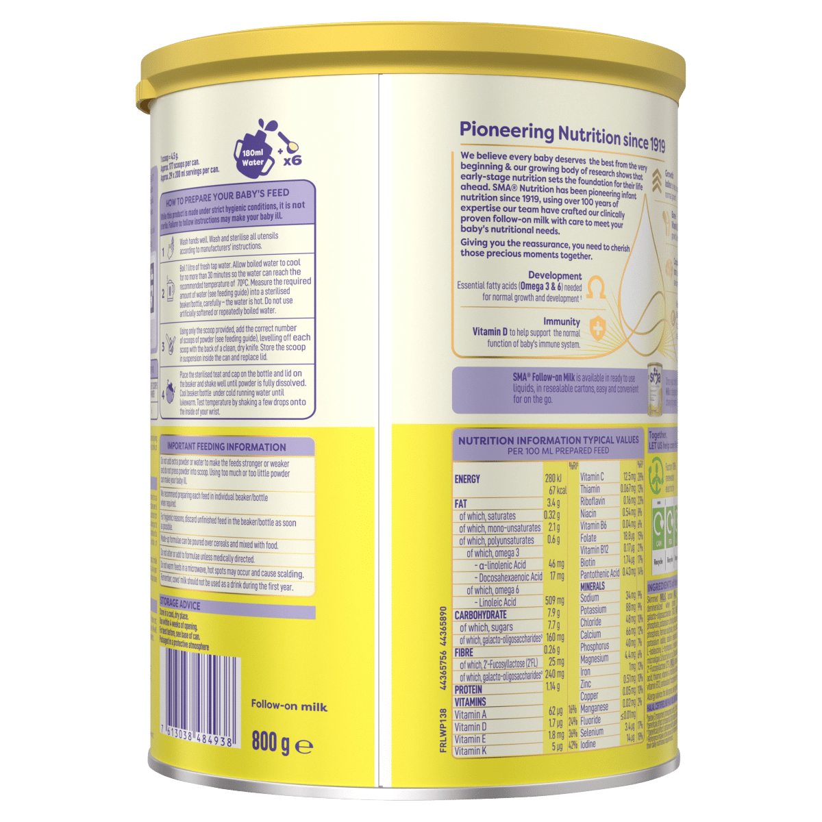 SMA Follow-on Milk 6+ Months 800g