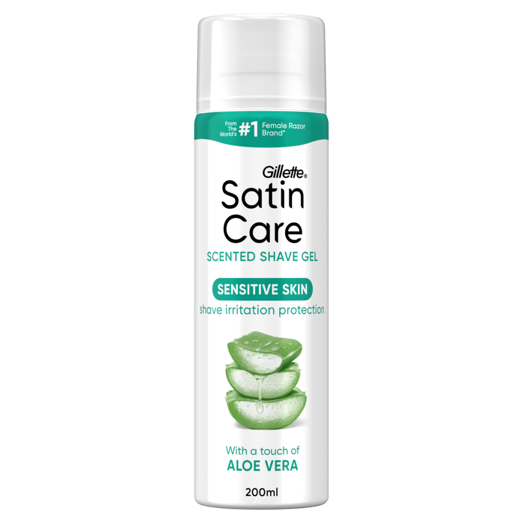 Gillette Satin Care Women’s Shave Gel, Aloe Vera Glide, 200ml