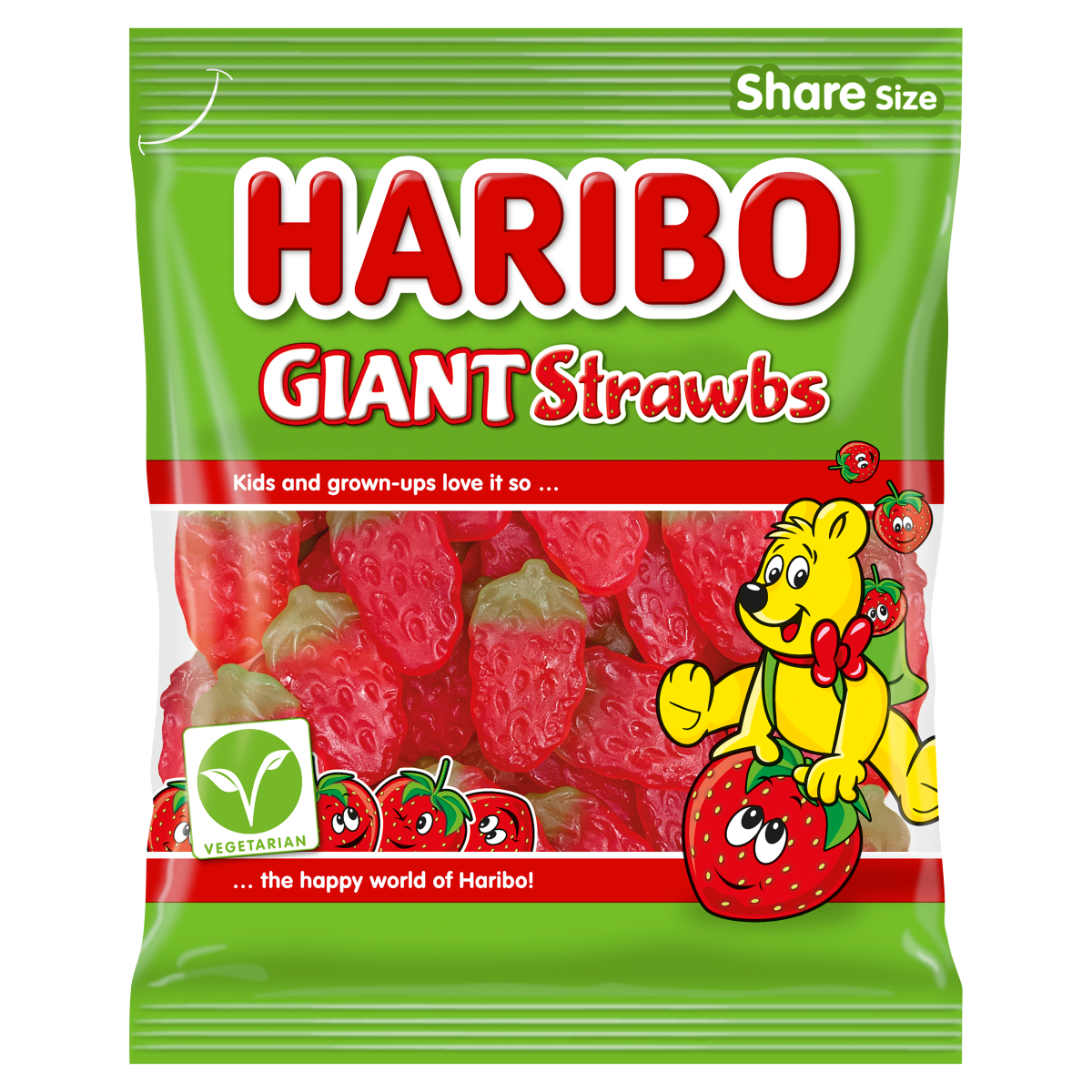 HARIBO Giant Strawbs 175g