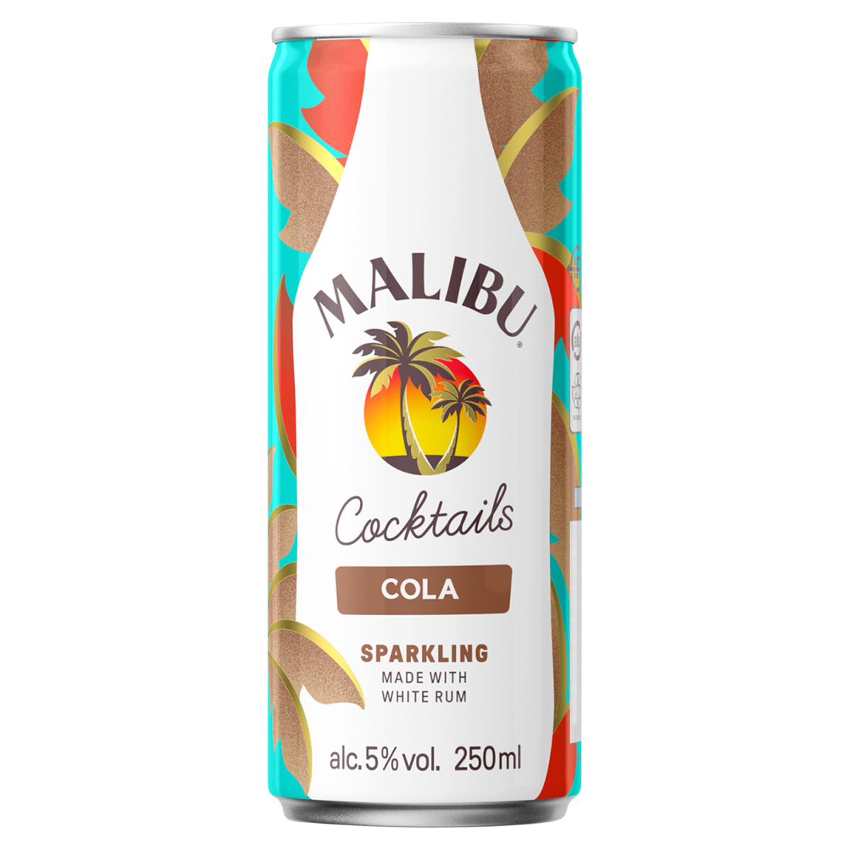 Malibu Cola Sparkling Pre-Mixed Drink 250ml