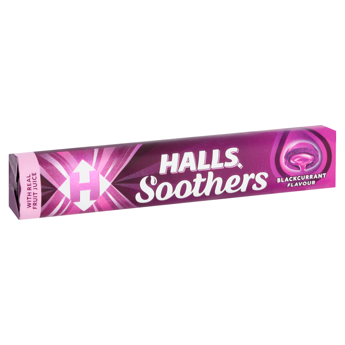 Halls Soothers Blackcurrant Lozenges Roll 45g
