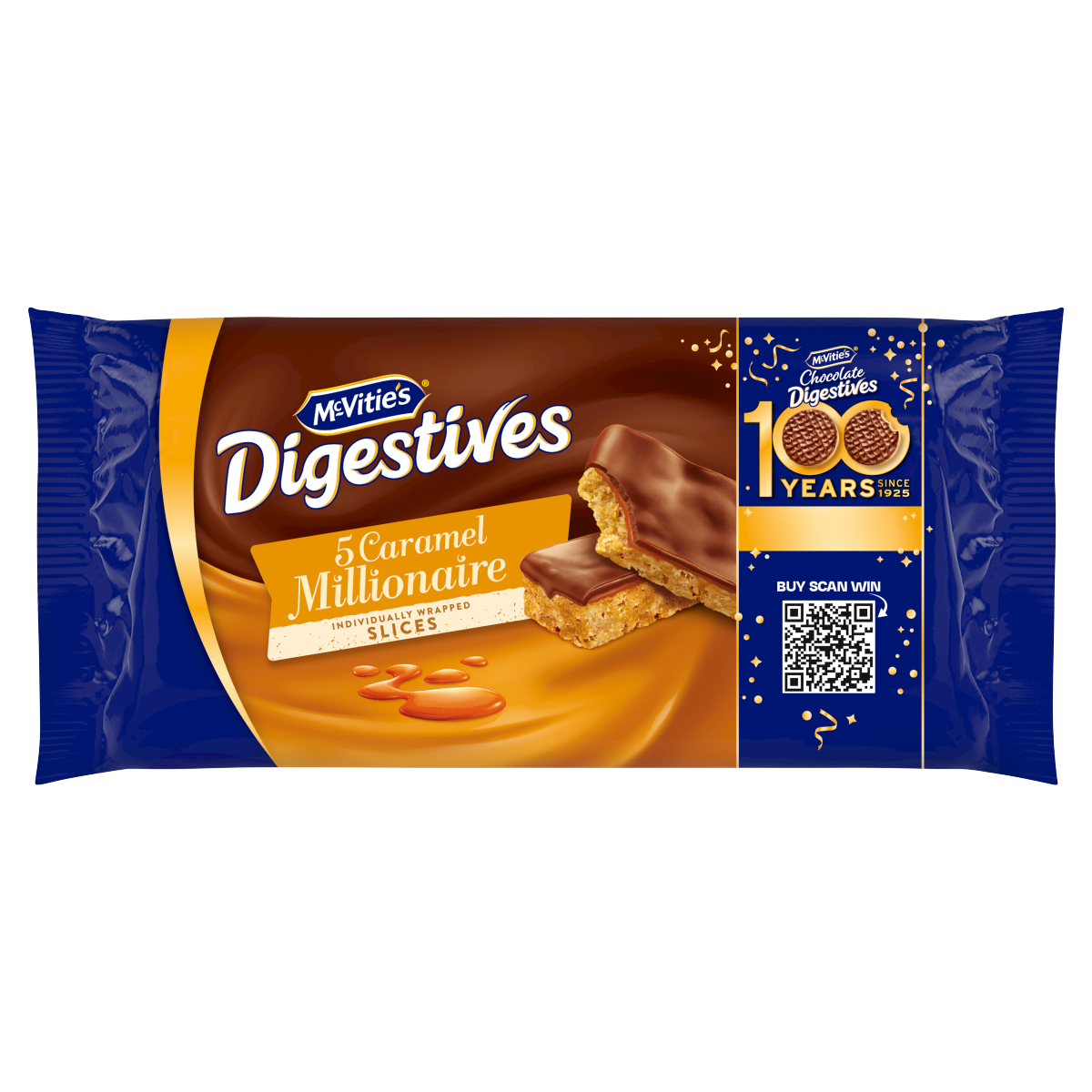 McVitie’s Digestives 5 Caramel Millionaire Slices 109.9g