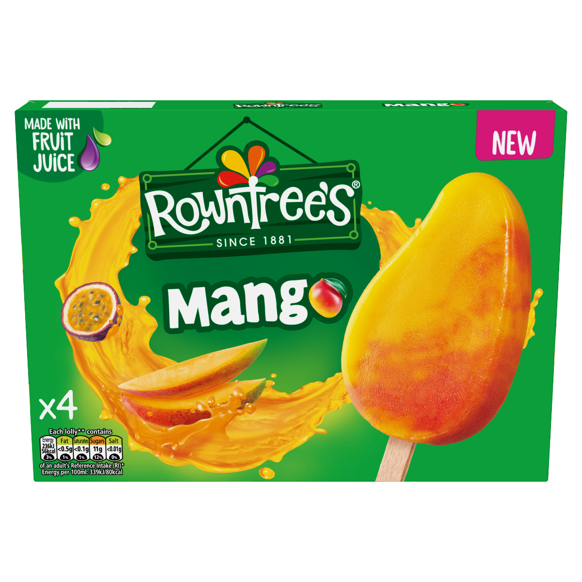 Rowntree’s Mango 4 x 70ml (280ml)