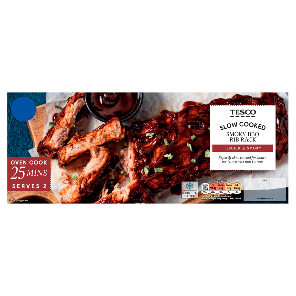 Tesco Smoky Bbq Rib Rack 460g